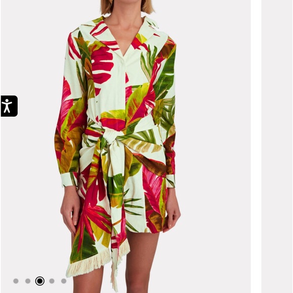 Farm Rio spring forest mini dress. size medium - Picture 7 of 7